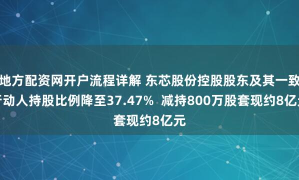 地方配资网开户流程详解 东芯股份控股股东及其一致行动人持股比例降至37.47%  减持800万股套现约8亿元